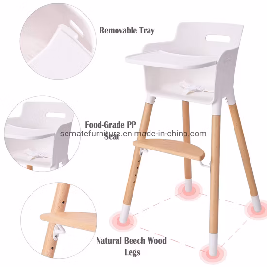 너도밤나무 목재 유아용 식탁의자